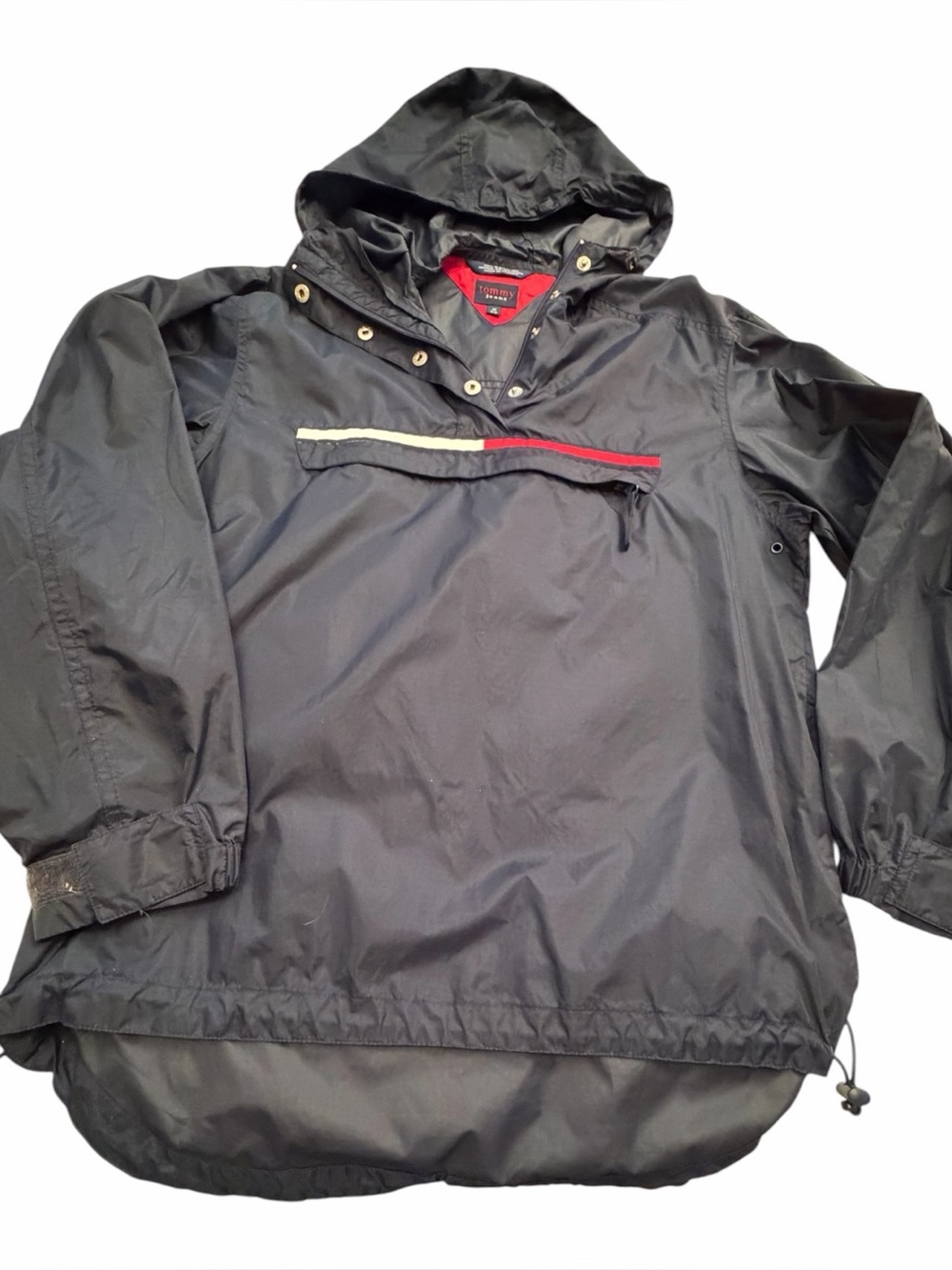 Tommy Hilfiger vintage 90s  Anorak jacket navy Blue/Red/White-Size Medium